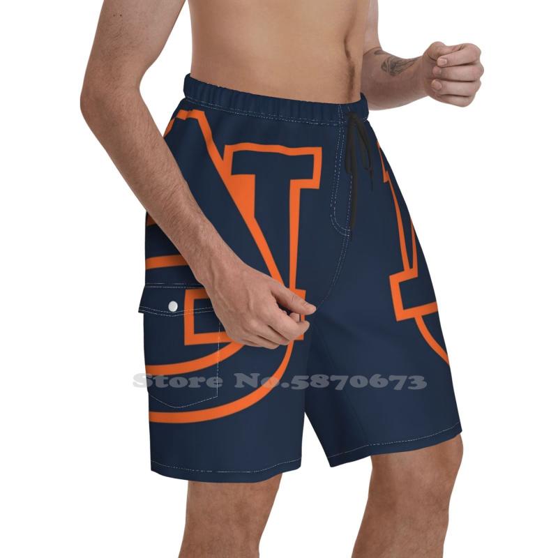 

Men' Shorts Sticker Tigers-Auburn Quick Dry Swimming Beach Logo, Fashion shorts