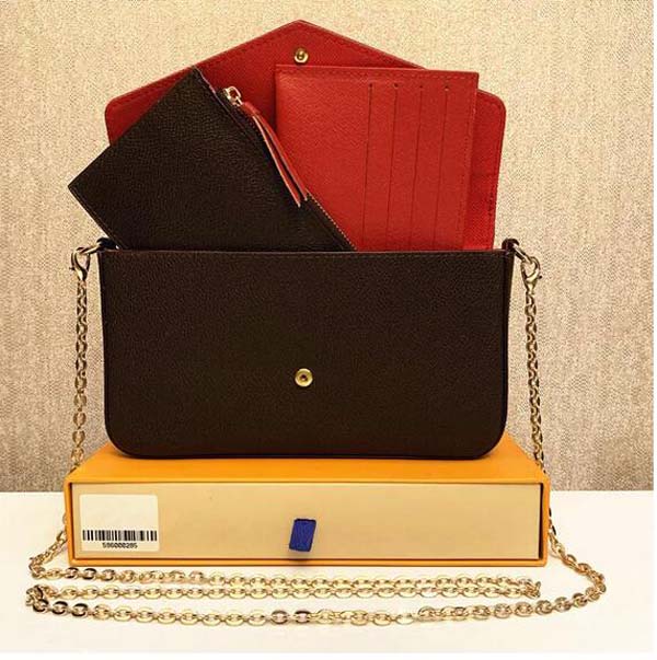 

Classic Luxury designer handbag Pochette Felicie Bag Genuine Leather Handbags Shoulder handbag Clutch Tote Messenger Shopping Purse no box