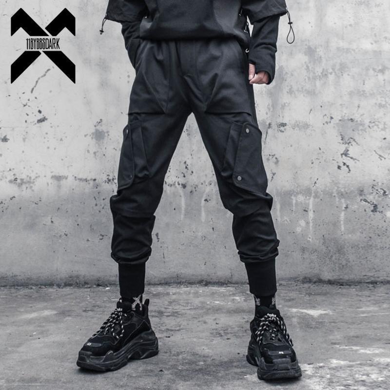

Men' Pants Tactical Functional Cargo Joggers Men Black Elastic Waist Trousers Hip Hop Streetwear Multi-pocket Techwear WB386Men' Naom22