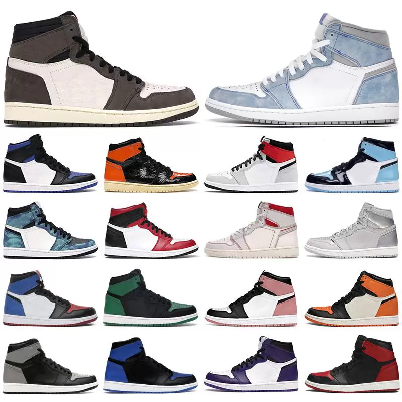 

Jumpman Basketball Shoes Mens Womens 1 1s Sneakers Trainers Outdoor Running Casual Sports Shoes Kids Adults Shadow Hyper Royal Silver Dark Mocha Patent University, 48