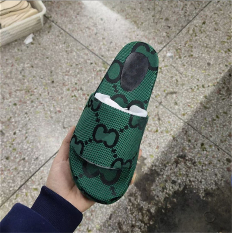 

2022 Designer Stylist Woman Men Slipper Platform Sandals Embroidered Alphabet Slippers Summer Beach Slides Fashion Thick Bottom Sandal, Chocolate