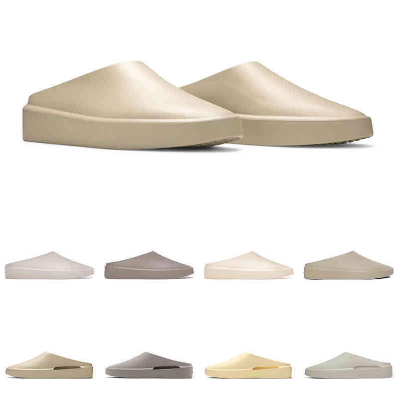 Yeesys hommes femmes glissent les pantoufles brouillonnent la californie Slip on amond ciment en béton crème avoine