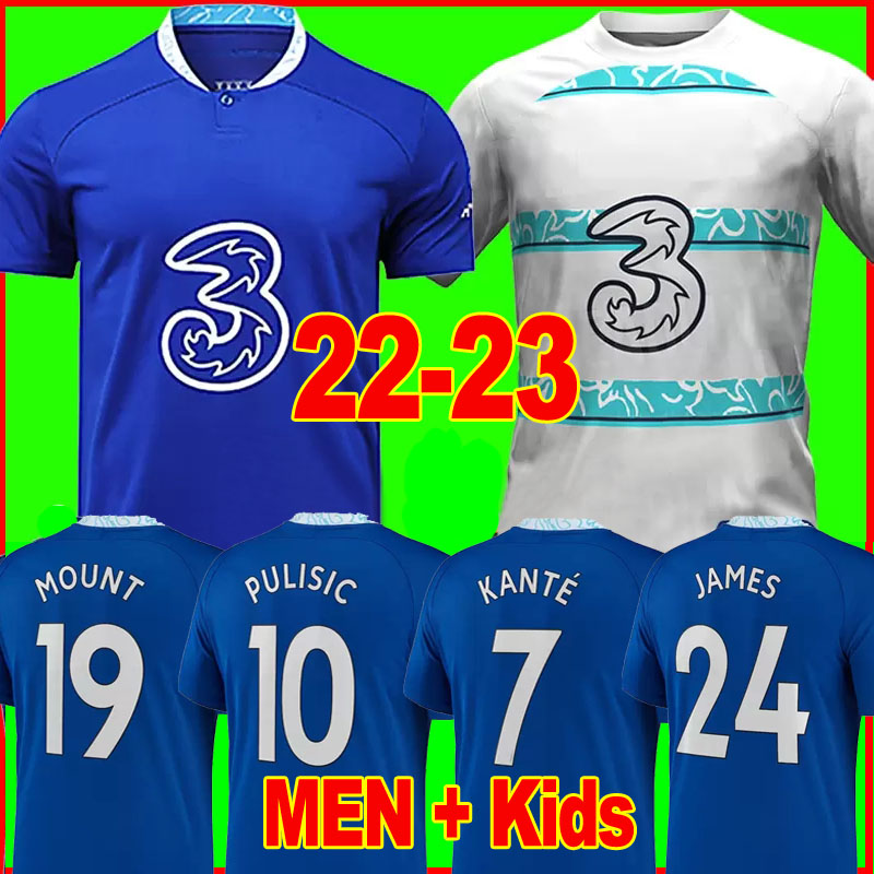 

2022 2023 Soccer Jersey LUKAKU PULISIC MOUNT Third jerseys HAVERTZ ZIYECH CHILWELL 22 23 football shirt WERNER kits HUDSON ODOI KANTE maillot, 22-23 away