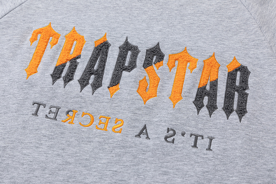 

Trapstar London t shirt Chest Orange-Grey Color Towel Embroidery mens Shirt and shorts High Quality casual Street shirts British Fashion Brand suits trapstars, Supplement (not shipped separately)