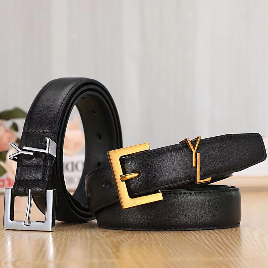 

Paris SLPYSLs Metal Letter Buckle Leather Belts Classic Fashion Trend Ladies Casual Jeans Belt Luxury Brand Business Strap Belts for Women Designer, No box