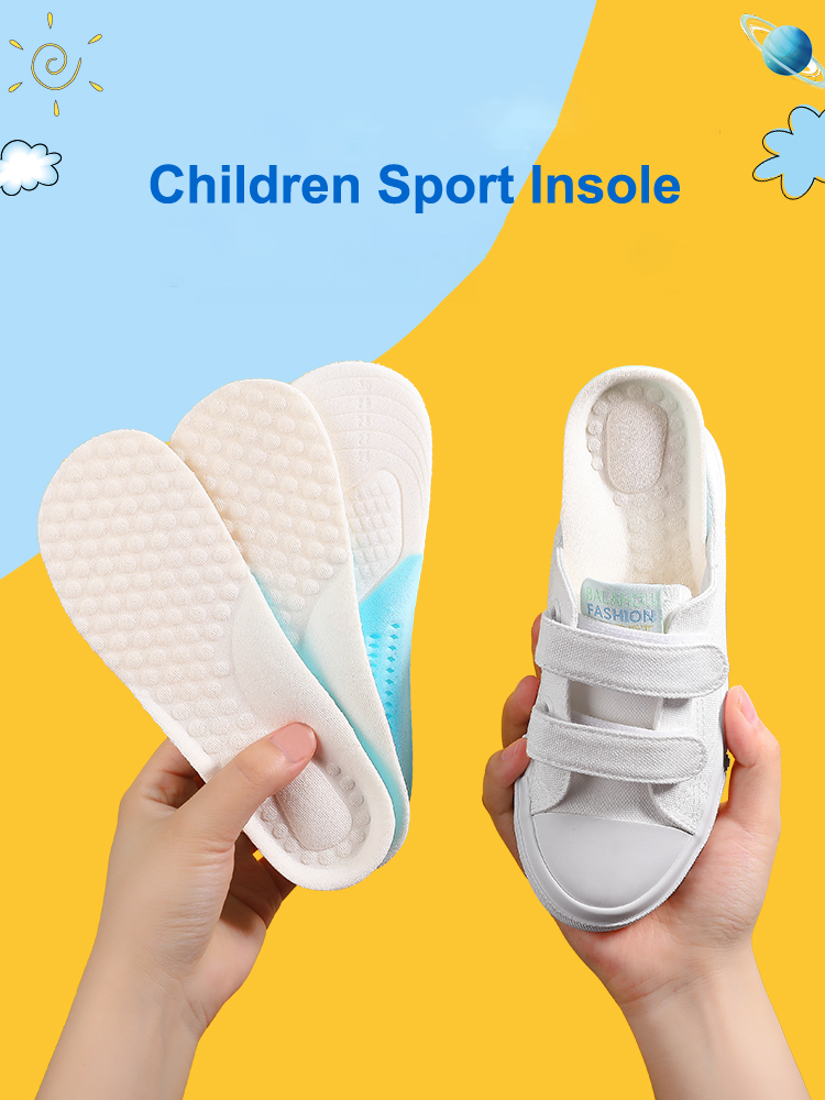 

Children Sports Insoles Soft Foam Heel Cushion Plantar Fasciitis Sole Kids Running Orthopedic Arch Support Shoes Pads