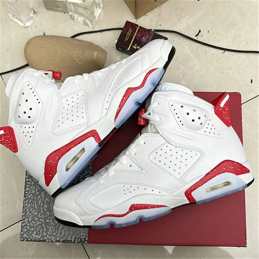 

Jorda Jordens 6 6s Red Oreo Jumpman Outdoor shoes Authentic CT8529-162 White University Sports Sneakers With Original Box 7-13, Don't order this option