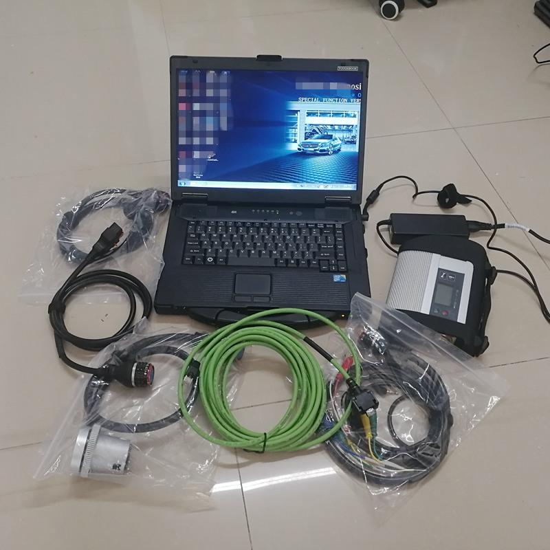 Outils de diagnostic MB Star C4 Multiplexeur et câbles 06/2022 Software AllData 10.53 Installé Well HDD 1TB ordinateur
