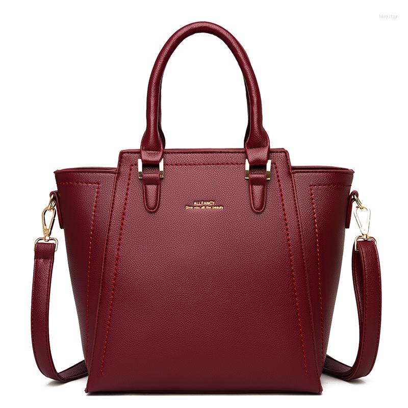 

Evening Bags Large Capacity Casual Tote Bag Leather Big Shoulder Crossbody For Women 2022 Simple Female Shopper Designer HandbagsEvening, Black