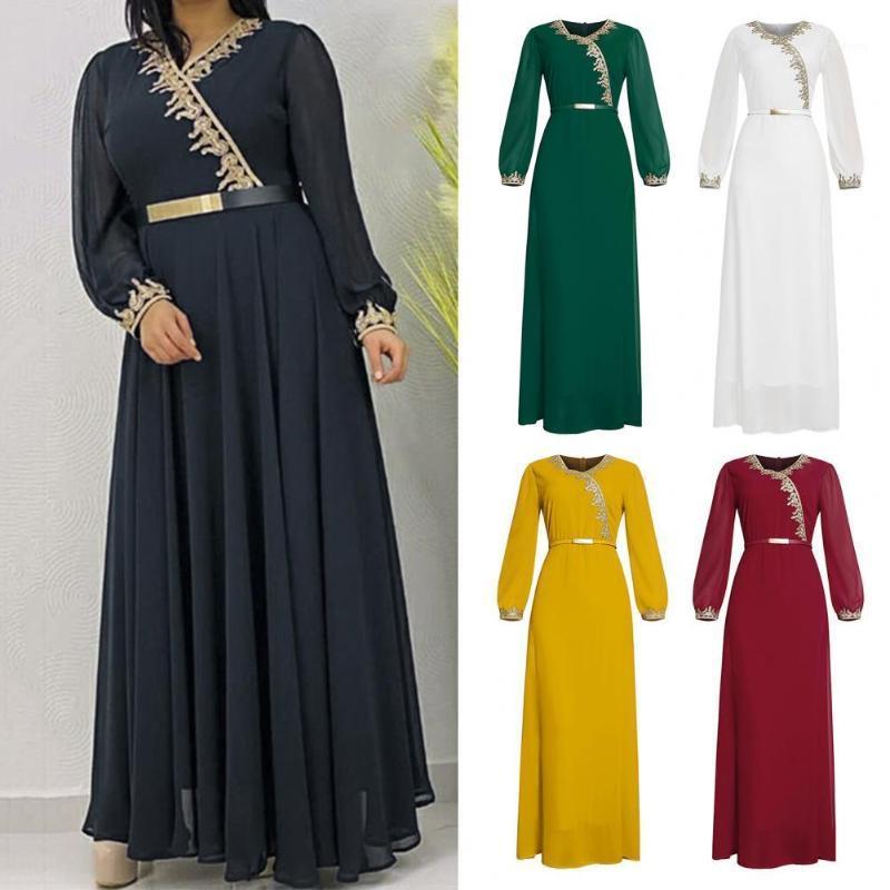 

Casual Dresses Women Solid Color Dress Spring Autumn Classic Waist Tight Retro Long Sleeve Round Neck For Date Vestidos Female 2022, Green