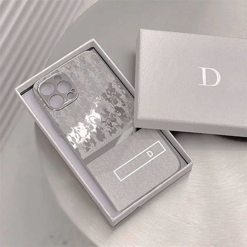 

Designers iPhone case luxurys mirror iphone13 Pro max12 mobile phone case 11 soft XR / XS couple 8plus fashion nice, White