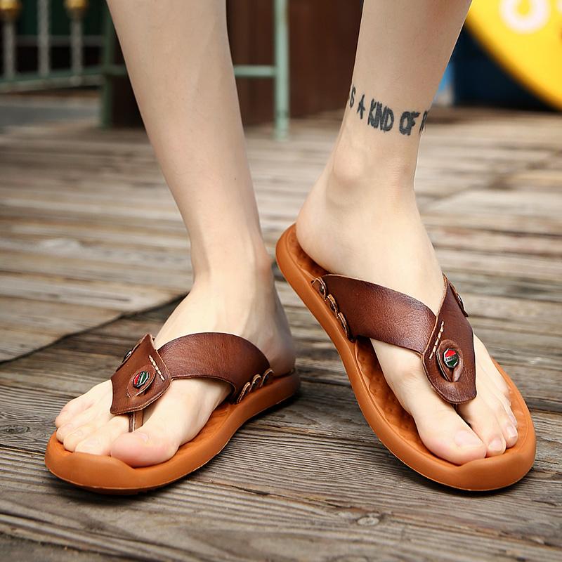 

Sandals Sandalias Transpirables Men Slides Beach Sandali Da Uomo Summer Slippers Sandles For Sandals&slippers Sandal Shoes, Dark brown