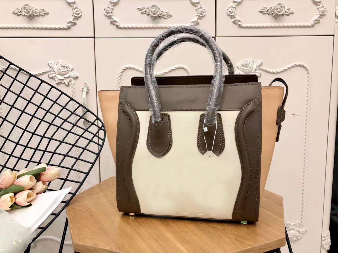 

designer tote cltuch bags women hobo boston Horizontal rectangle bag girl smile fashion high quality Genuine Leather big purse pillow package for shopping, Other