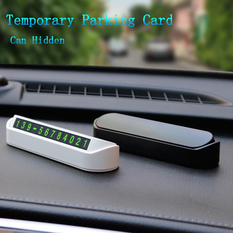 

Interior Decorations Car Temporary Parking Card Phone Number Plate Telephone Park Stop Automobile Accessories Car-stylingInterior