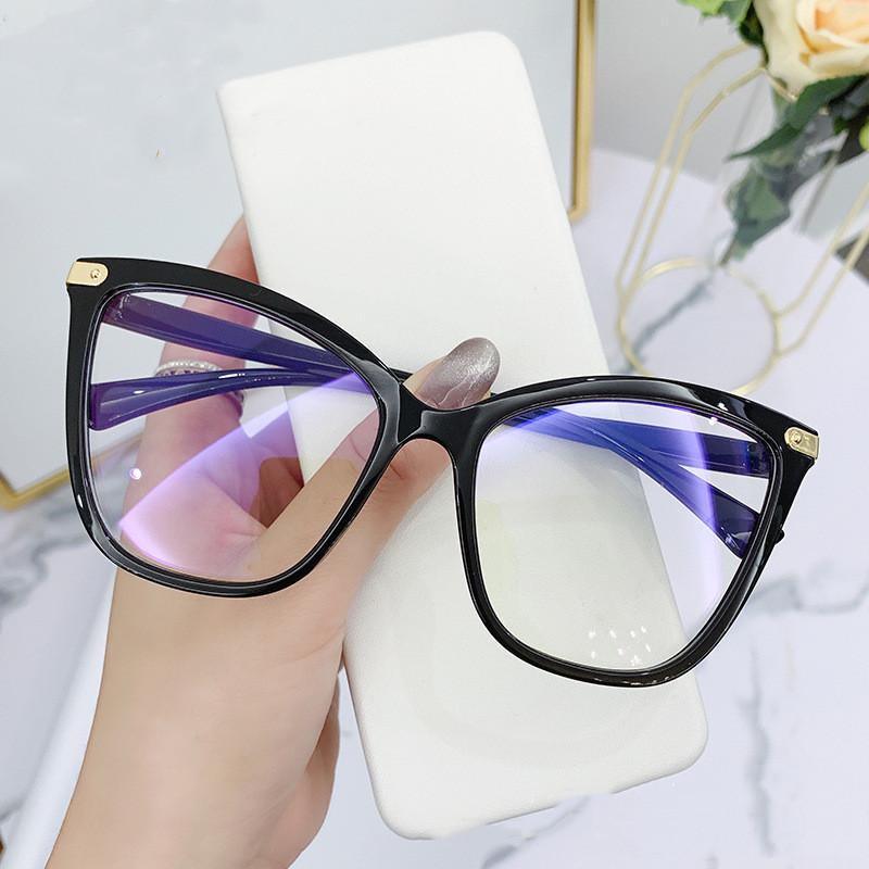 

Sunglasses Fashion Women Eyeglasses Frames Vintage Square Anti-Blue Light Eyewear Computer Transparent Spectacle Trendy Plastic Glasses