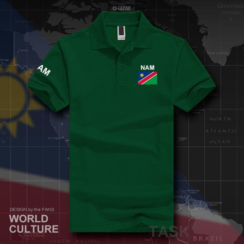 

Men's Polos Namibia Shirts Men Short Sleeve White Brands Printed For Country 2022 Cotton Nation Team Flag Fashion NAM NamibianMen's Men'sMen, Polo-navy