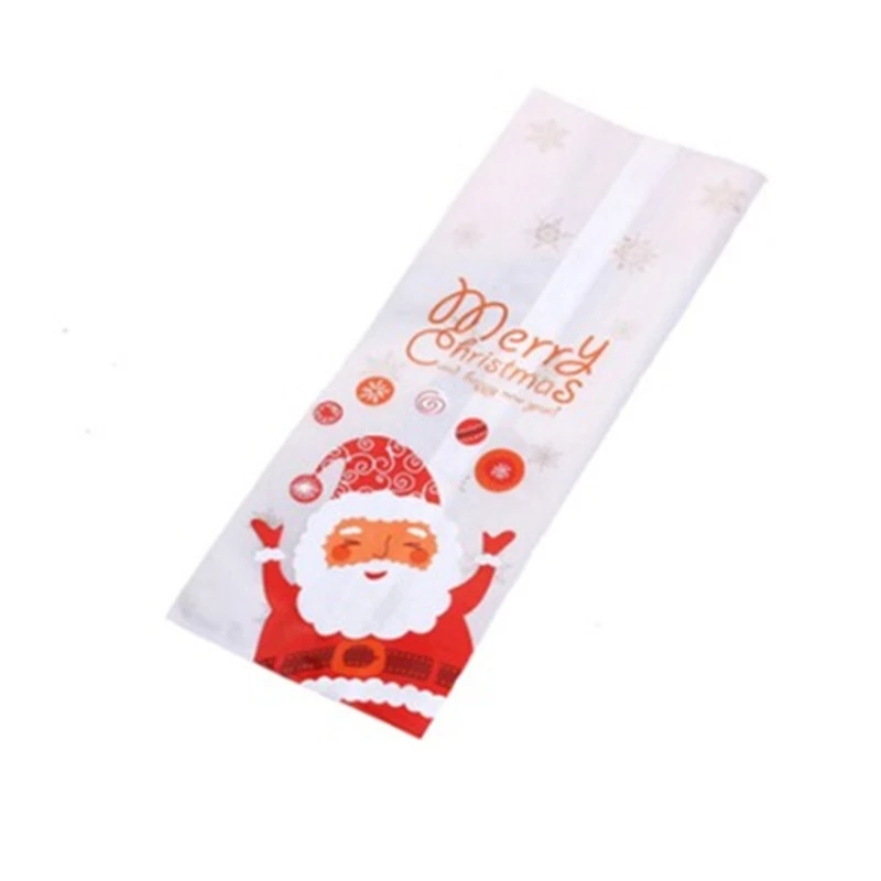 

Cute Santa Claus Plastic Candy Bag Wedding Christmas Cookie Gift Wrap Packaging Bags Christmas Party Favors