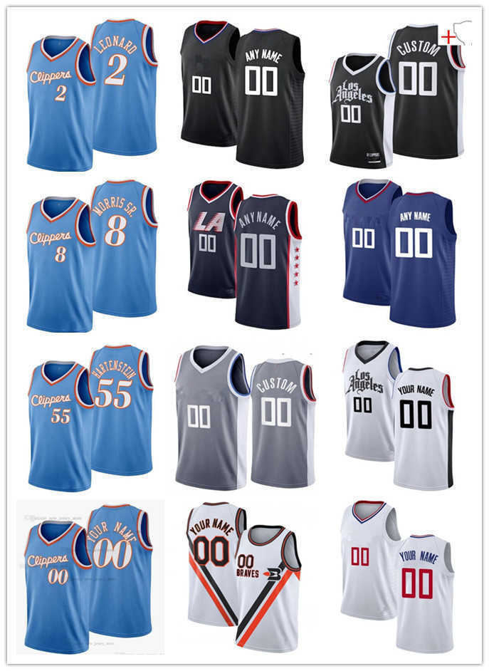 

75th Custom Men Women Youth LA''Clippers''23 Robert Covington 22 Rodney Hood 8 Morris Sr. Isaiah 55 Hartenstein Basketball Jerseys, Color