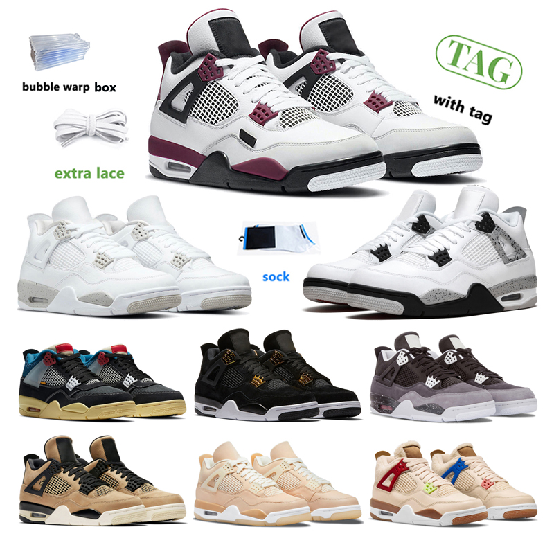 

2022 new black Thunder Basketball Shoes 4s Shimmer men and women jumpman UNC Lightning Cool Grey Fire Red Royalty, #10