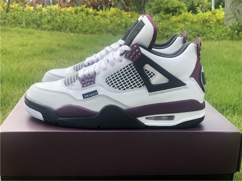 

Shoes Brand Authentic 4 PANAME Men Women 4s Basketball White Neutral Grey Black Bordeaux Paris Outdoor Sports Sneakers, With original logo