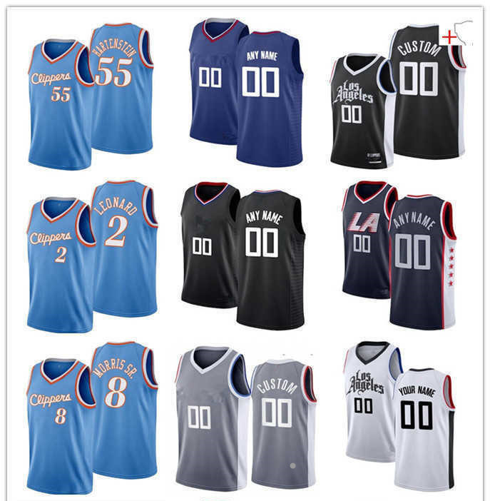 

75th Custom Jersey Los Angeles''Clippers''Men Kawhi 2''Leonard Marcus 8 Morris Sr. Isaiah 55 Hartenstein Paul 13 George Basketball Jerseys -XXXL, Color