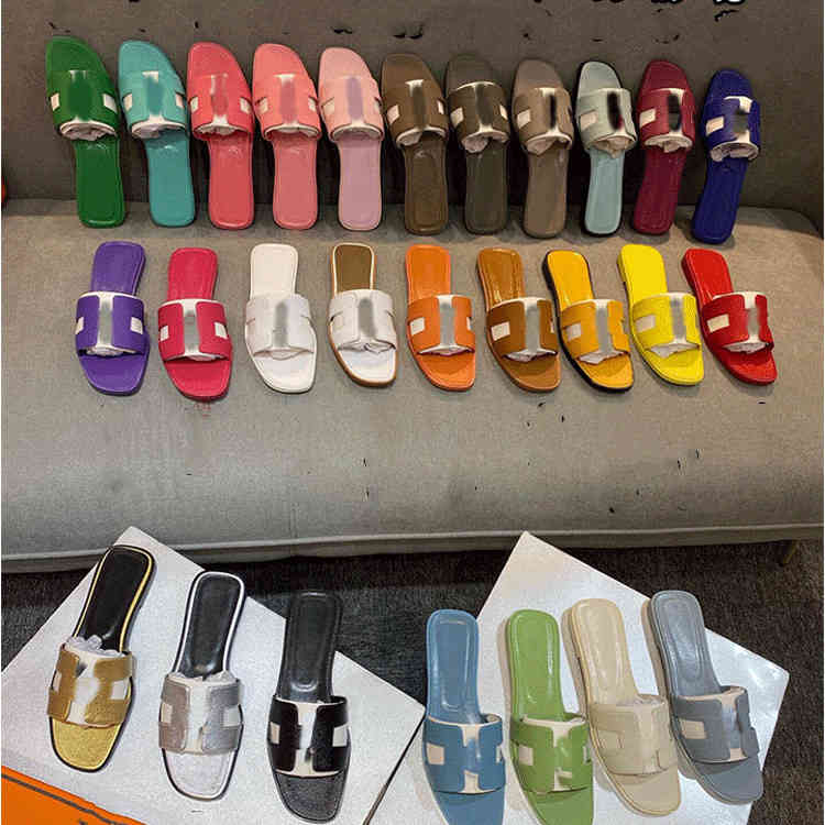 

Oran Sandals Designer Women Outdoor Slippers h Luxury Womens Slipper Platform Leather Flip Flops Ladies Flat Slides Summer Beach Fashion, H4120102
