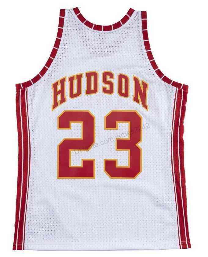 

Lou Cheap #23 Custom Hudson Retro Mitchell & Ness Basketball Jersey Men's All Stitched White Any Size 2XS-5XL Name Or Number