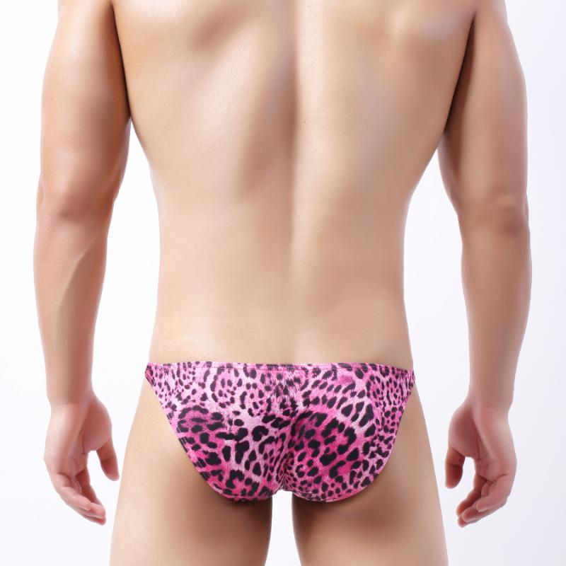 

Underpants Sexy Underwear Men Briefs Cuecas Bikini Slip Homme Man Brief Pouch Gay Fashion Leopard Print HT033-1Underpants, Lavender