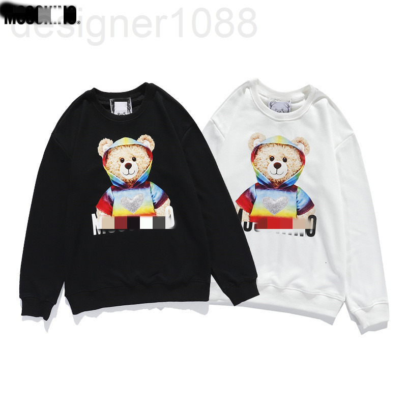 

Men's Hoodies & Sweatshirts designer 2021 autumn winter rainbow Teddy love bear round neck sweater Terry material for men and women BFP6, 2# packing bag