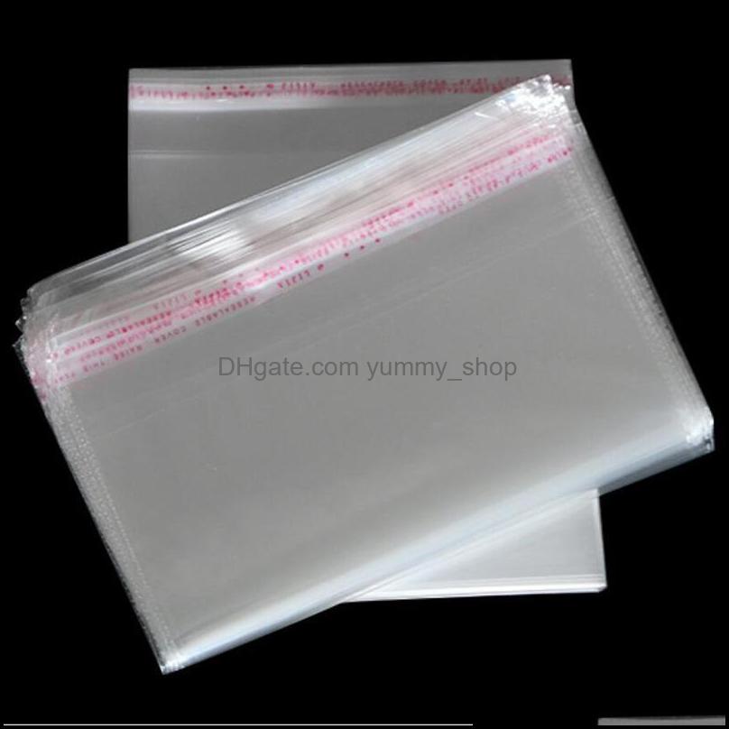 

Jewelry Pouches Bags Packaging Display Plastic Self Adhesive Transparent Sealing Gift Clothes Packing Pouch Resealable Cellophane Poly Op