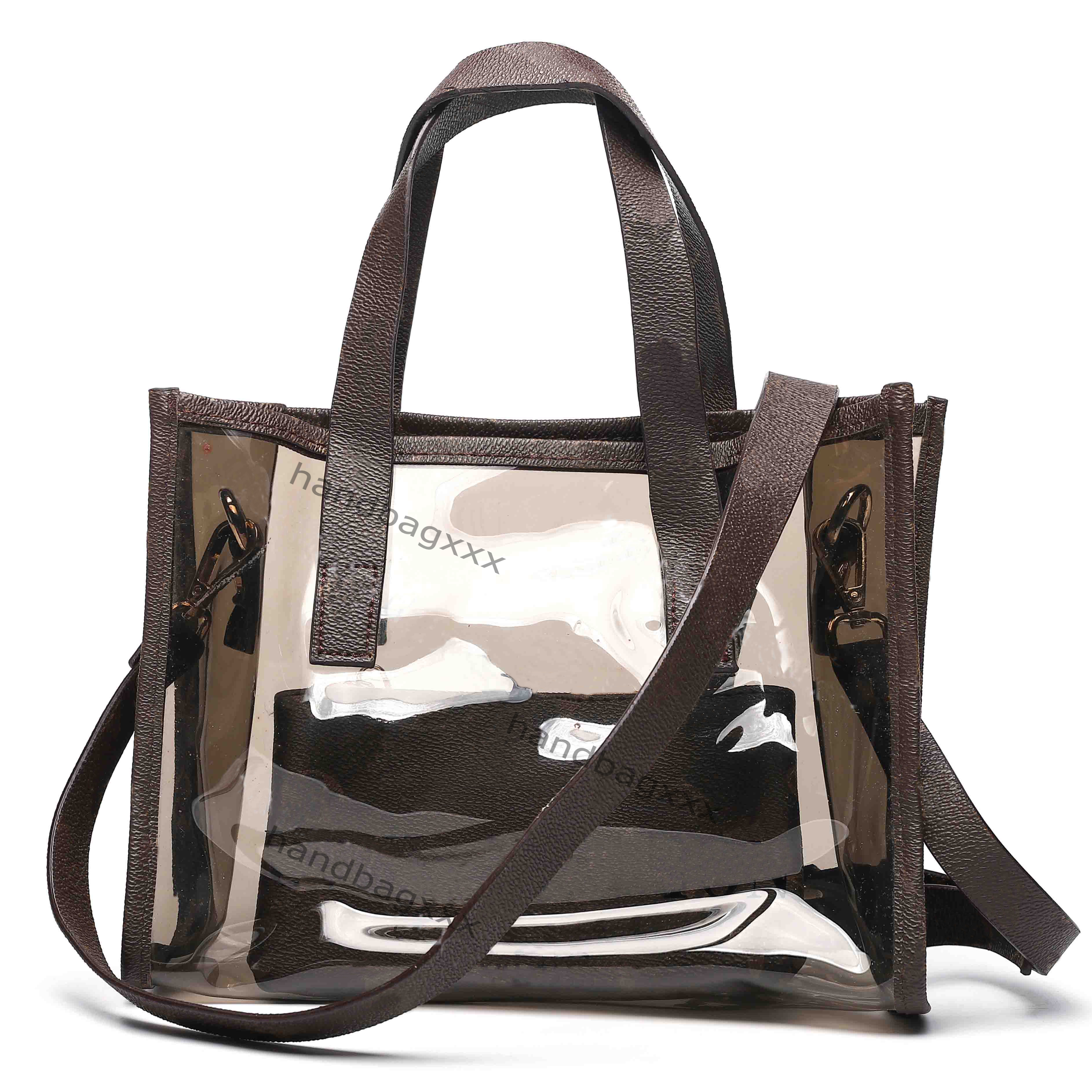 

luxury designer Women bag Tote Fashion Handbags Trendy Large-Capacity Transparent Shoulder Bags Fashionable Portable Jelly Purse Female Packs 28CM, No bag
