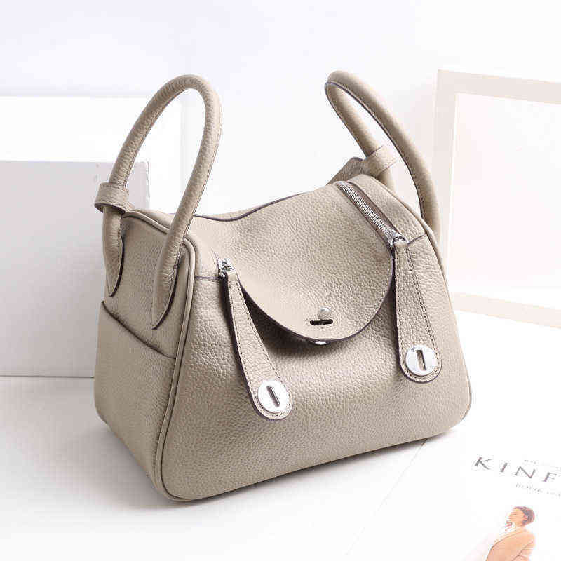 

Evening Bags Top layer cowhide new women's bag leather soft large capacity pillow one shoulder hand fashion doctor's medicine case 220211, Mini (color note)