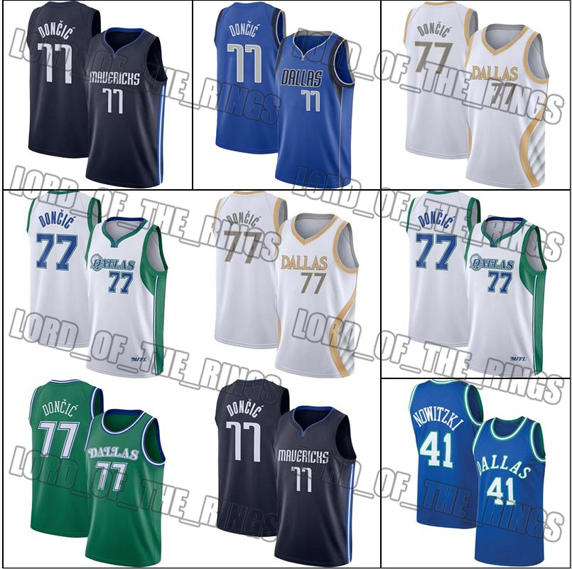 

Vintage Luka 77 Trae 11 Young Doncic Basketball Jerseys 75th Shirt dallas''mavericks''Men Jersey atlanta''hawks''City White Black, Choose blue number
