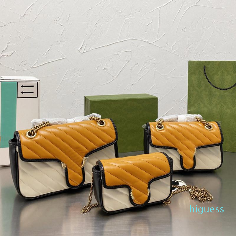 2022-Mini/M/L taille Marmont épaule sacs à bandoulière en cuir véritable concepteur de luxe sacs à main mode sac de messager dame sacs à main por