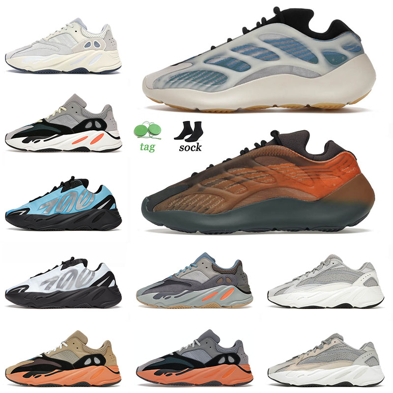 

New Quality 700 Running Shoes Kyanite Copper Fade Safflower Azael Alien Blue Stone Salt Carbon Blue Bright Cyan Vanta Runner Trainers Sports Sneakers, C23 bright blue 36-45