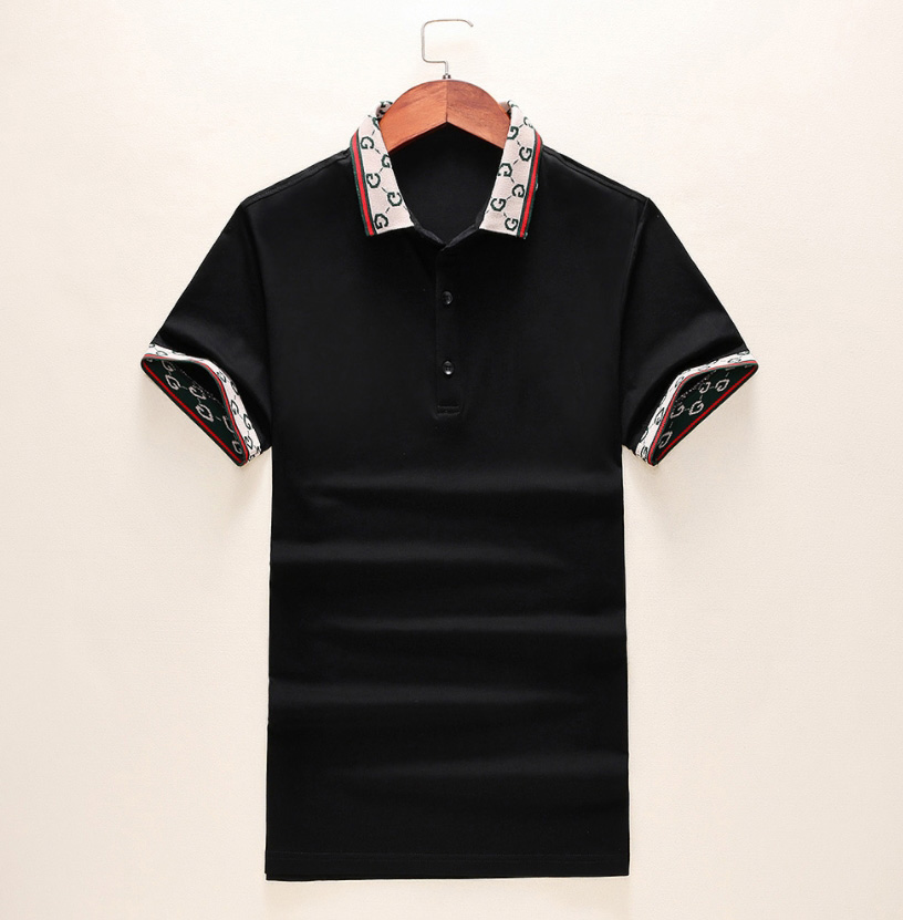 

t designer shirt stripe polo shirts snake polos bee floral mens High street fashion horse polo luxury 9TCC, Black