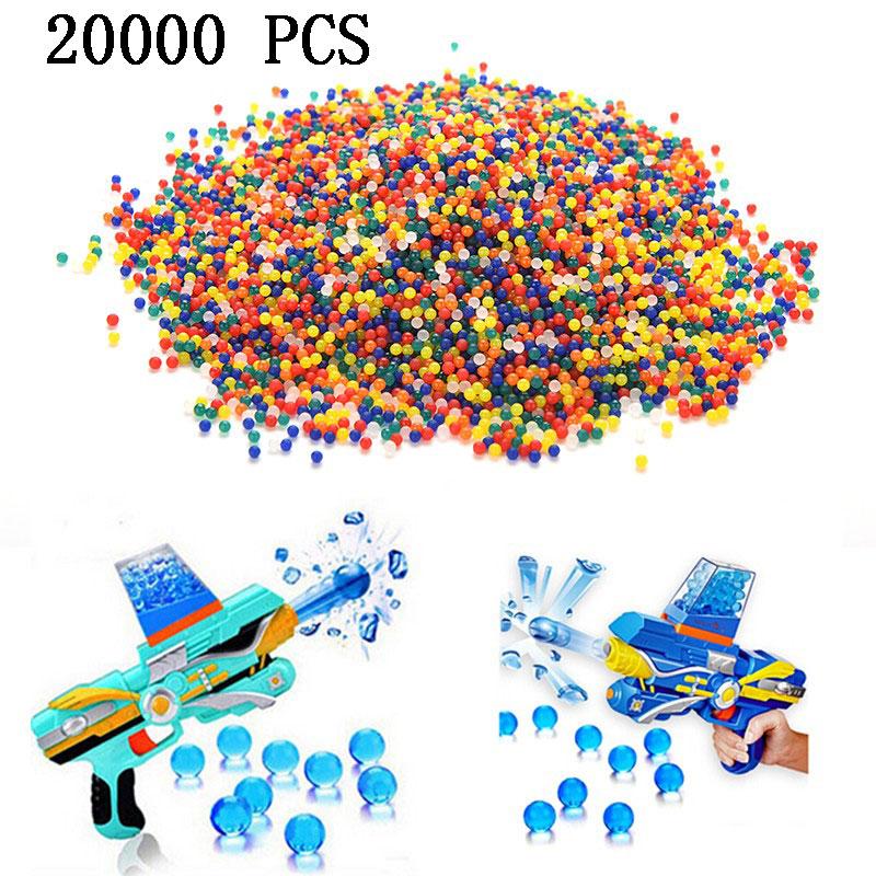 

20000 PCS Colorful Soft Crystal Bomb Water Ball Paintball Bullet Toy Bibulous Air Dart Gun Accessories