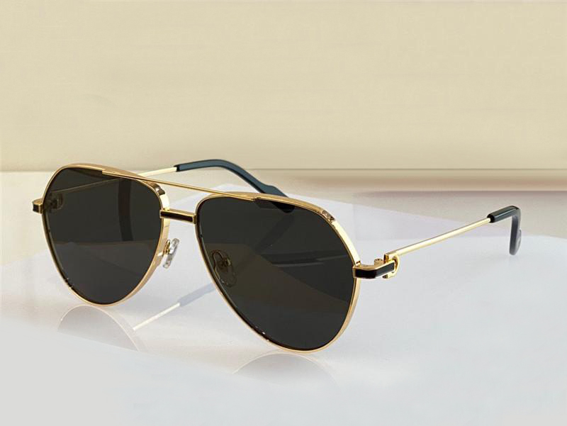 

Vintage Gold Black Pilot Sunglasses Men Classic Sun Glasses Sonnenbrille Mens glasses UV Eyewear with box