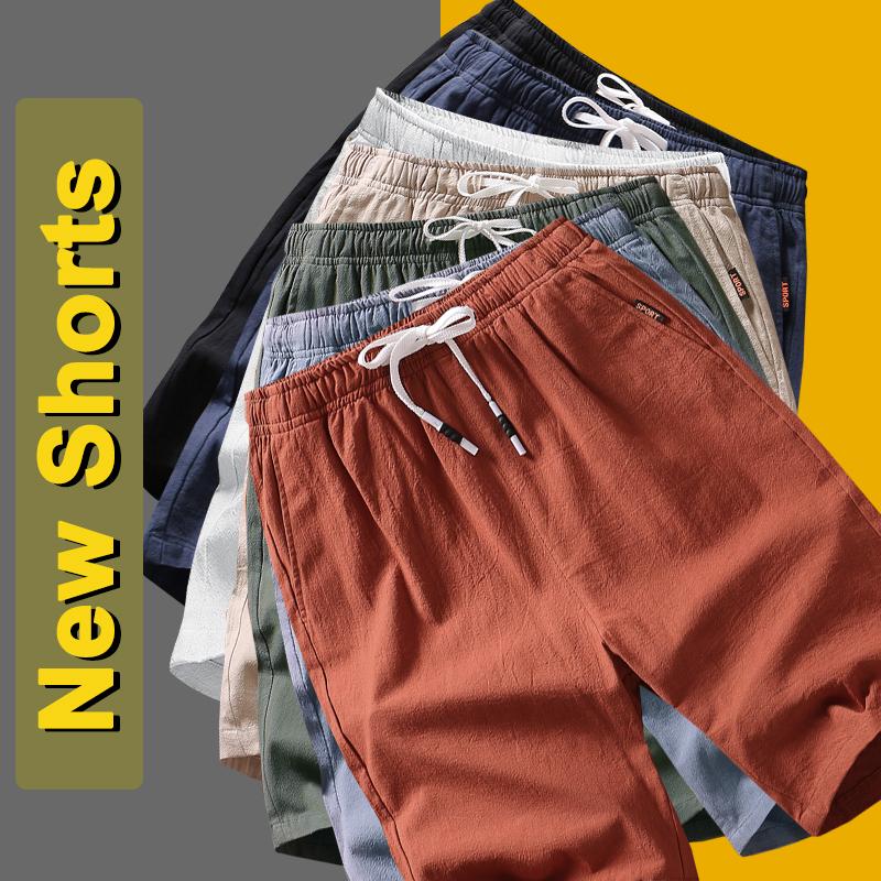 

Men's Shorts Free Ship Summer Men Casual Cotton Boys Plain Brand Male Short Pants Plus Size 4XL 5XL Breathable Cool MenMen's, Black
