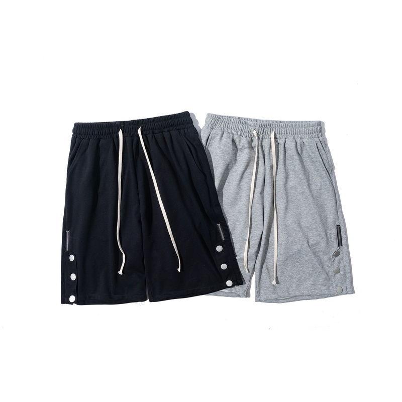 

Men's Shorts Button Men's 2022 Summer High Street Fashion Brand Loose Zipper Sports Casual Pants Trend VersatileMen's, Black