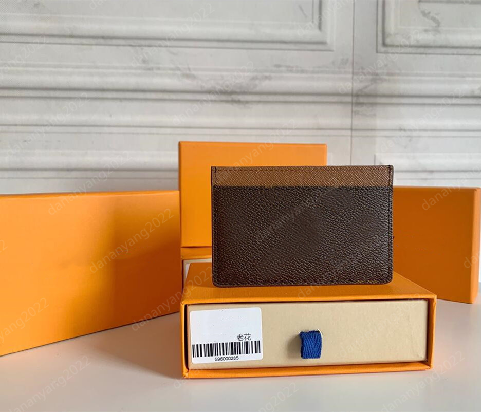 

New Card Holders Designer Mens Womens Unisex Pocket Fashion Mini Credit Card Holder Bag Classic Coin Purse, Rose red + flower