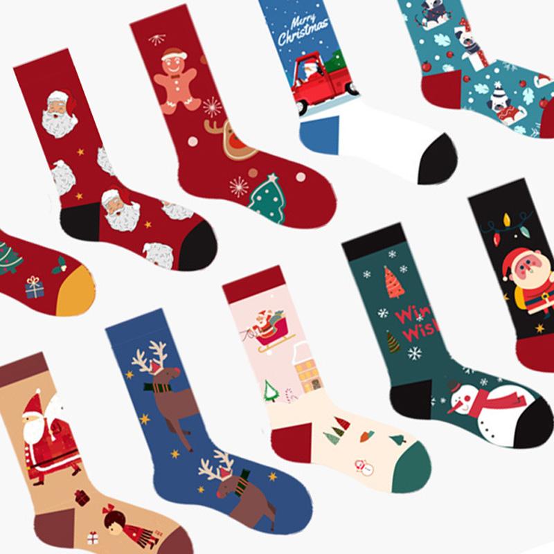 

Socks & Hosiery Qisin 1Pairs Casual Christmas Cartoon Animal Women Cotton Happy Funny Korea Cute Sock Gift For, 01