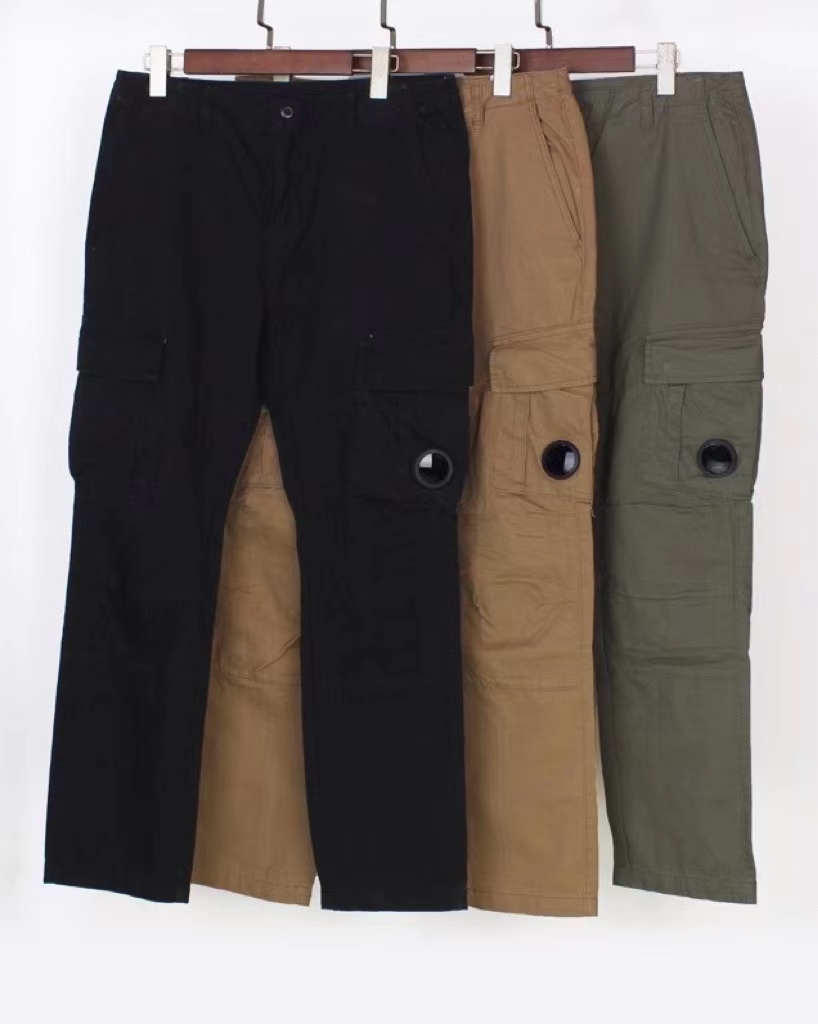 

Rinsing Machine Men's Pants Can Side Sew Sticker Pocket Lens Details Classic Washed Cargo Pants Men Casual, Black