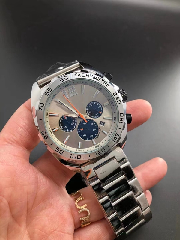 

2022 New high quality Men Luxury Watches six stitches series All dials work Mens quartz Watch European Top brand Steel Strap Chronograph clock Fashion Round shape