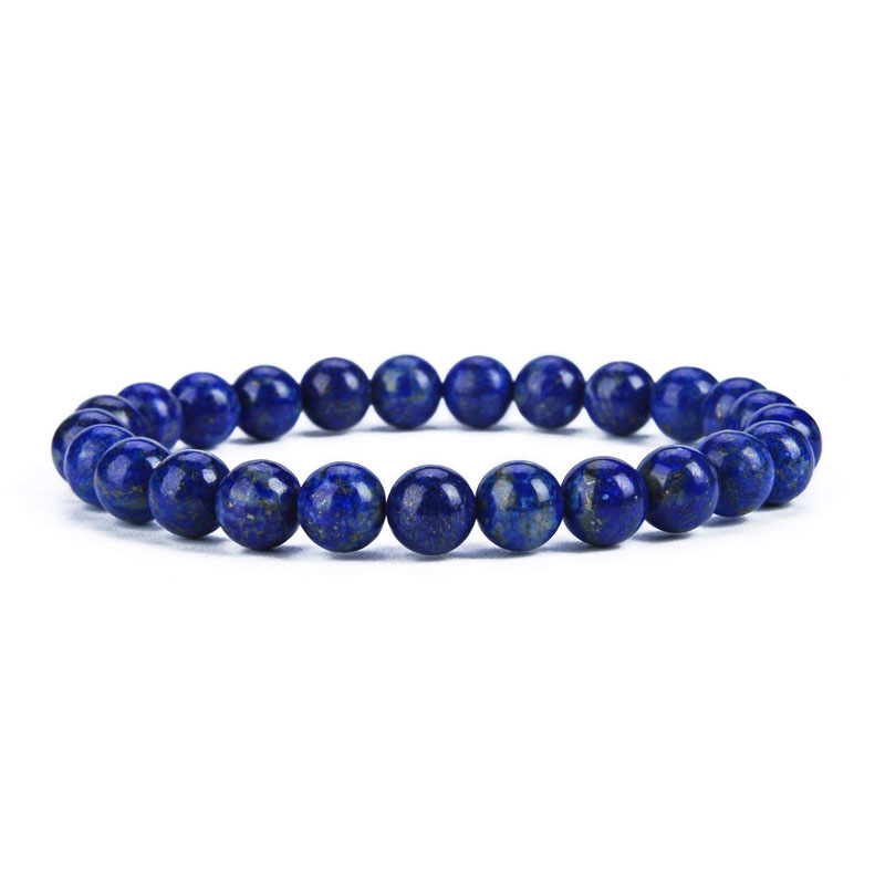 

4mm 8mm Natural Stone Handmade Strands Beaded Charm Bracelets For Men Bangle Elastic Male Yoga Fashion Jewelry