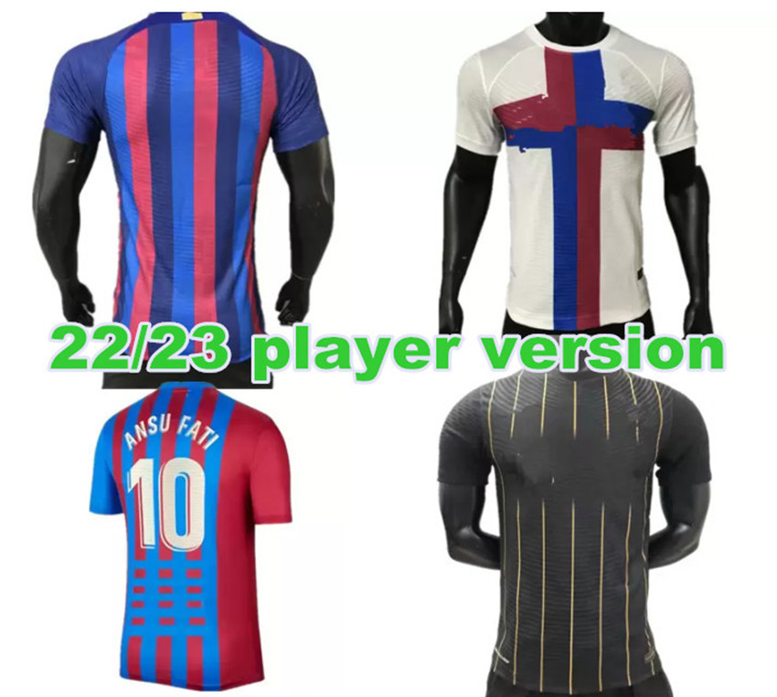 

player version Camisetas de football MEMPHIS PEDRI ADAMA AUBA soccer jersey FERRAN home away 23 22 ANSU FATI 2023 2022 F. DE JONG DEST DAVI ALVES kit shirt fan, 2122