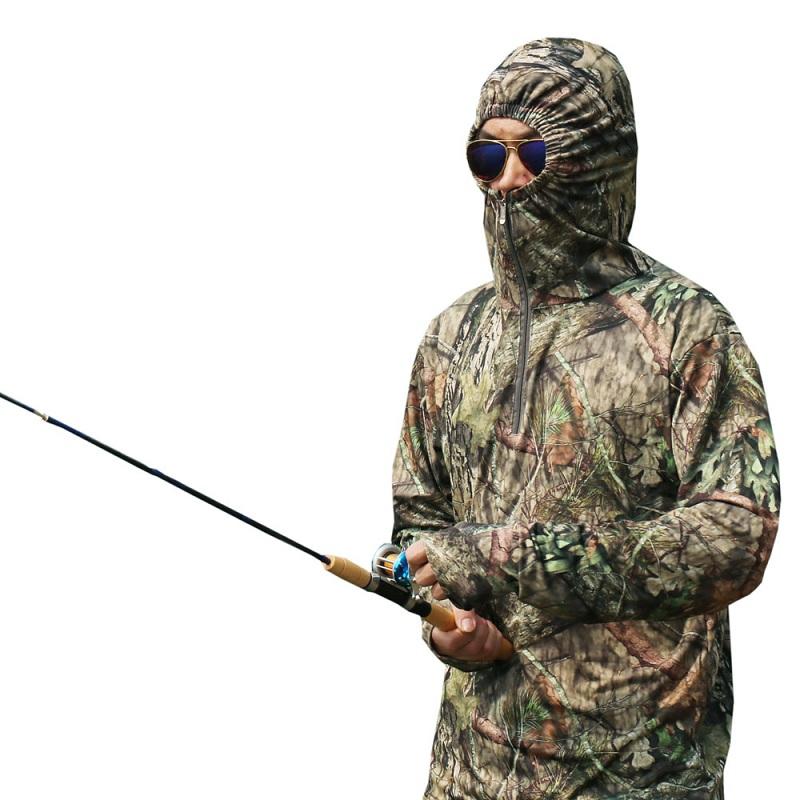 

Hunting Jackets Men Fishing Clothing Breathable Quick Dry Shirt Hoodie Outdoor Hiking Camping Sun ProtectionHunting, As pic