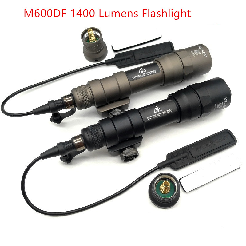 

Tactical Flashlight M600DF 1400 Lumens Surefir Scout Light Softair Mount Hunting Light SOTAC