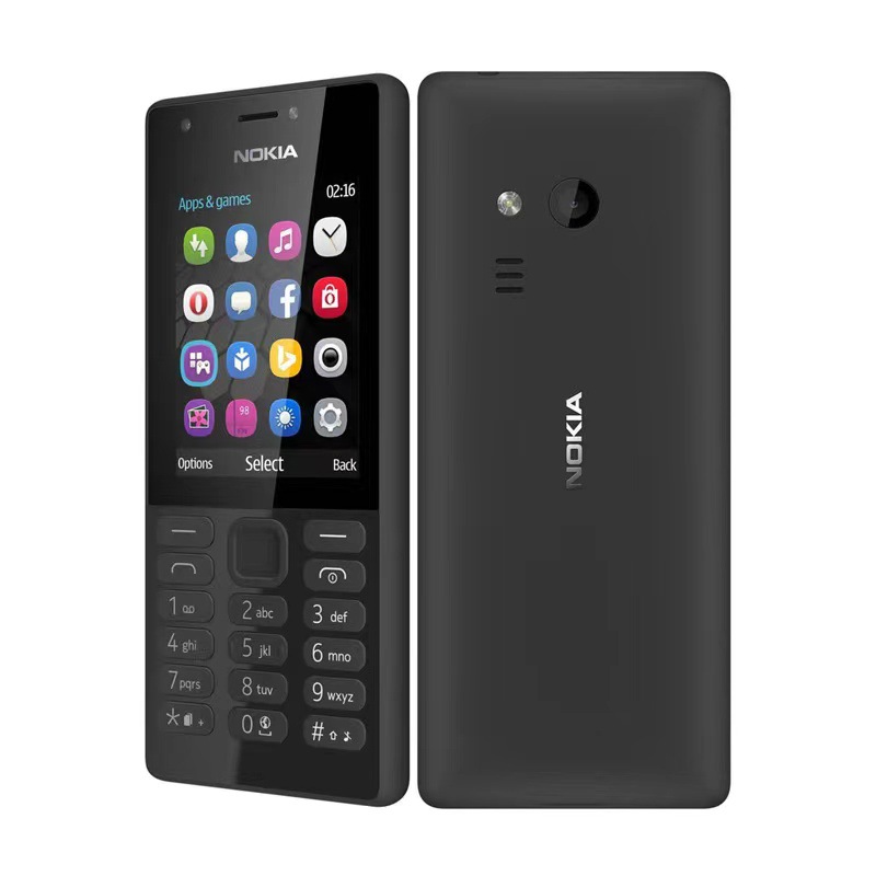 

Original Refurbished Cell Phones Nokia 216 GSM 2G Dual Sim for the Elderly Nostalgia Gift Unlocked Phone, Black
