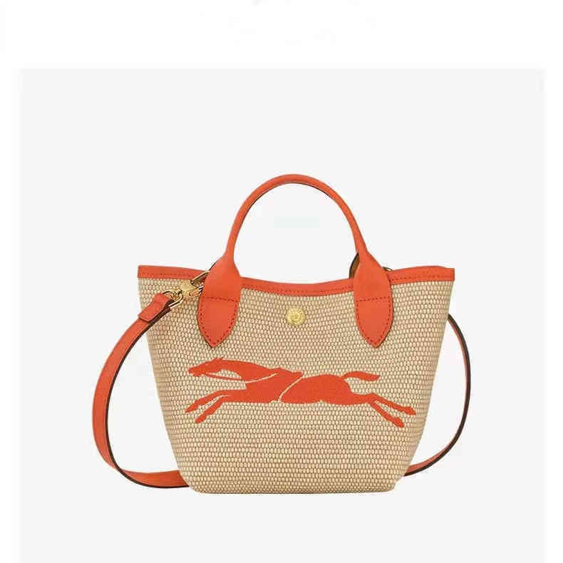 

Totes Long Straw Beach Champ Bag Summer Brand Designer Wallet Women Handbag Shoulder Bucket Luxury Crossbody Female Purses 220416, Black